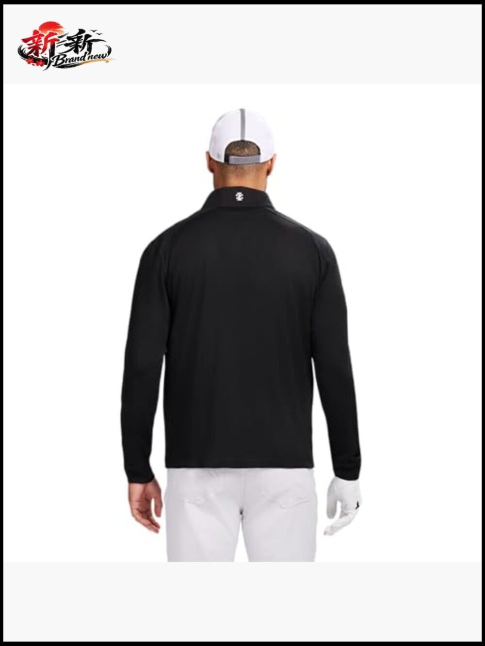 Men's Swingflex Golf Pro Mesh Quarter Zip Long Sleeve Shirt - Picture 2 of 7